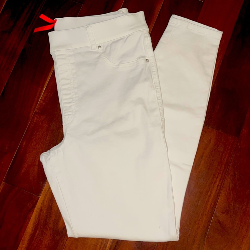 Spanx White Ankle Skinny Jeans Tall